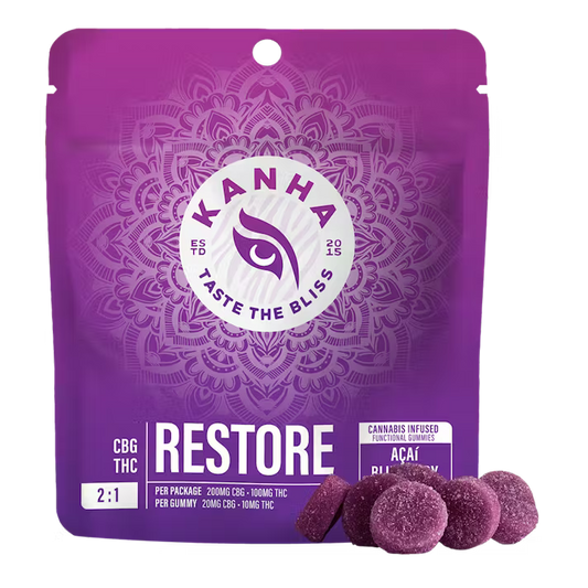 Restore Acai Blueberry Gummies 450mg