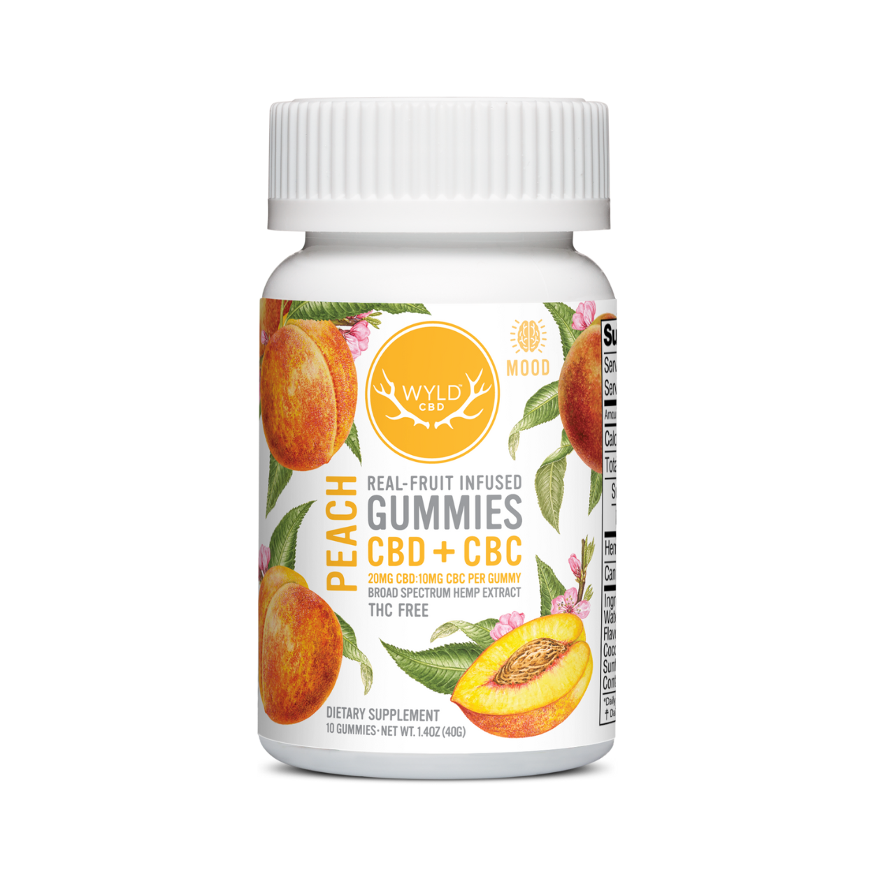 Peach 2:1 CBD:CBC Gummies 200mg