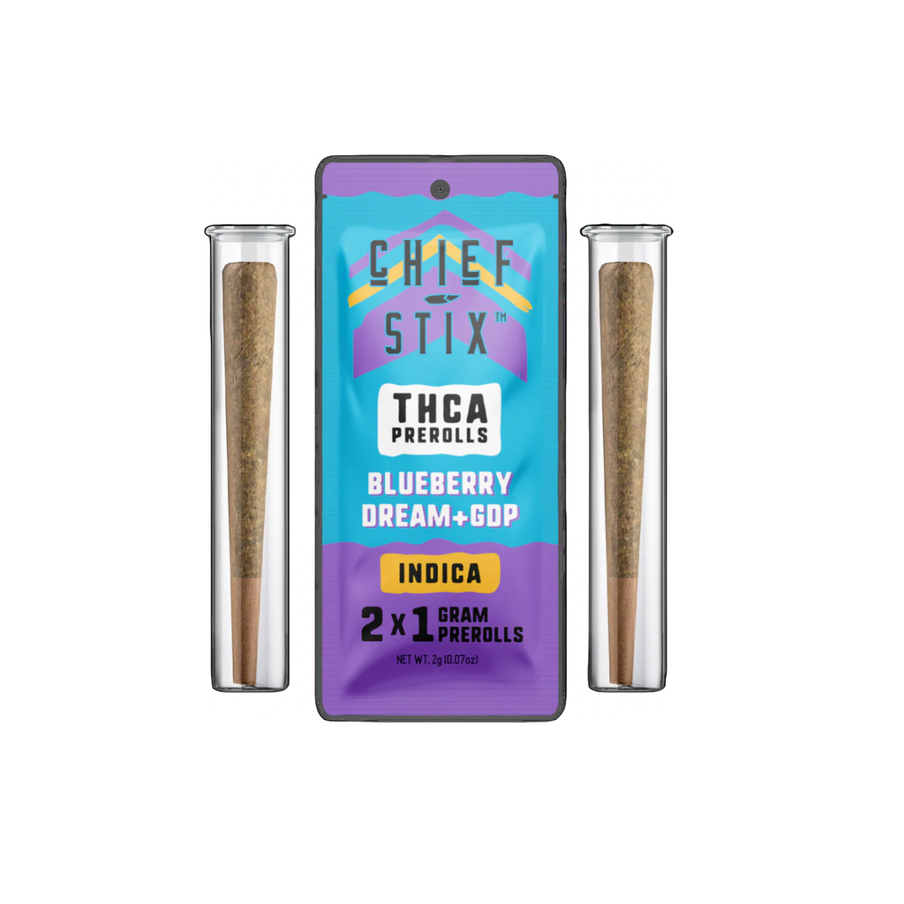 Chief Stix Blueberry Dream x GDP Pre-Rolls (2-Pack)
