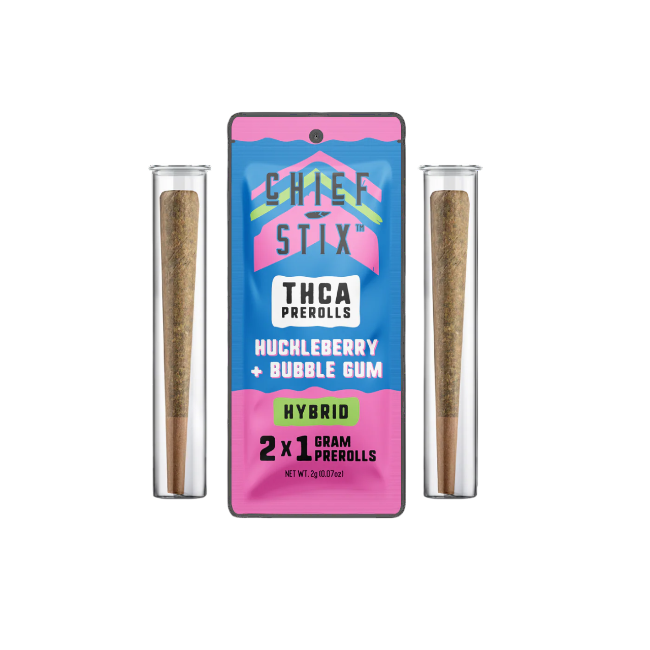 Chief Stix Huckleberry x Bubblegum Pre-Rolls (2-Pack)