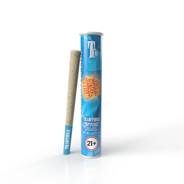 White Zour Taffy - 1G - THCa Indoor Pre-Roll