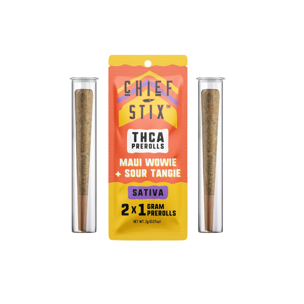 Chief Stix Maui Wowie x Sour Tangie Pre-Rolls (2-Pack)