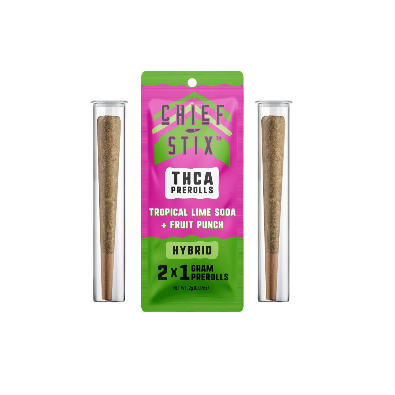 Chief Stix Tropical Lime Soda x Fruit Punch Pre-Rolls (2-Pack)