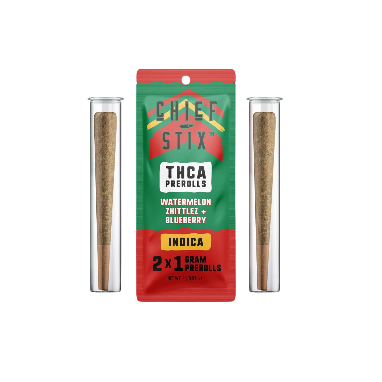 Chief Stix Watermelon Zkittlez x Blueberry Pre-Rolls (2-Pack)