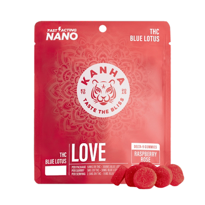 Love Raspberry Rose Gummies 50mg