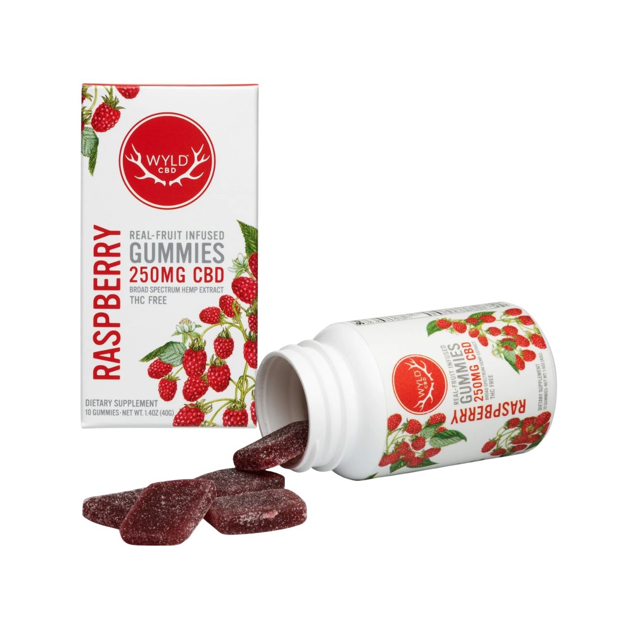 Raspberry Gummies 250mg