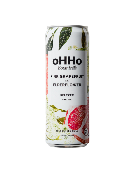 Pink Grapefruit & Elderflower 10mg Seltzer (4-pack)