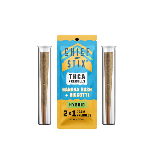 Chief Stix Banana Kush x Biscotti Pre-Rolls (2-Pack)