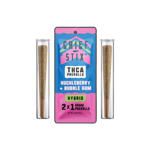 Chief Stix Huckleberry x Bubblegum Pre-Rolls (2-Pack)