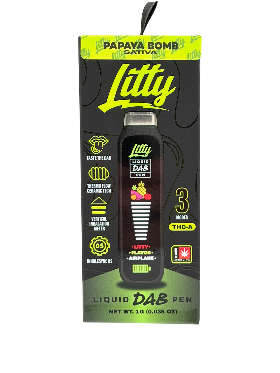 Litty Papaya Bomb Liquid Dab Pen 1g