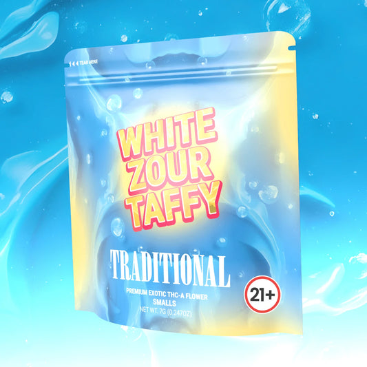 White Zour Taffy - THCa Exotic Indoor Smalls