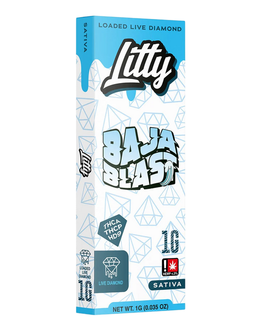 Litty Baja Blast Loaded Live Diamond packaging on a white background